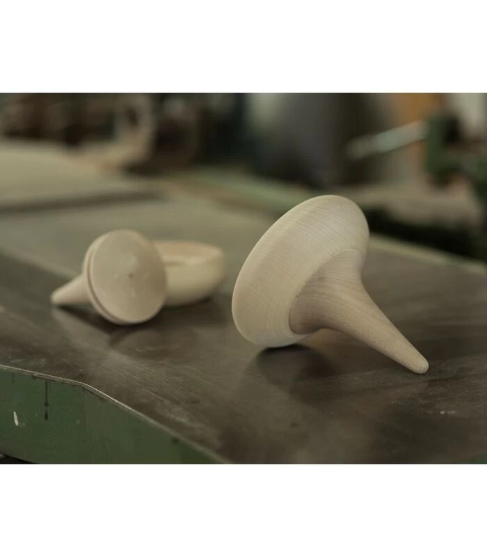 TOUPIE - Tafelklok Van Hout En Beton Met Blauwe Wijzers 4 TOUPIE - Tafelklok Van Hout En Beton Met Blauwe Wijzers - Afbeelding 2