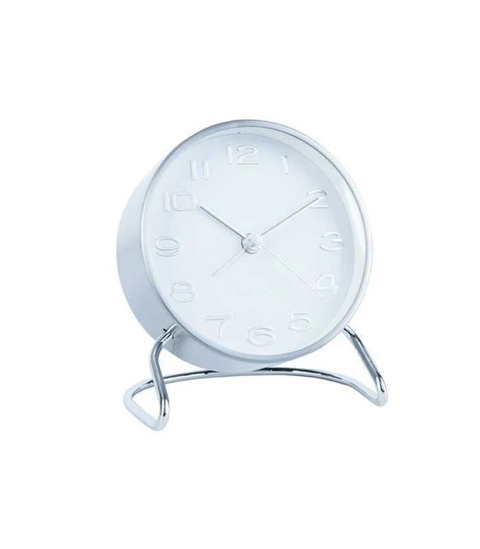 Karlsson Wekker Classical Numbers - Wit - Ø9,5x11cm 3 Karlsson Wekker Classical Numbers - Wit - Ø9,5x11cm