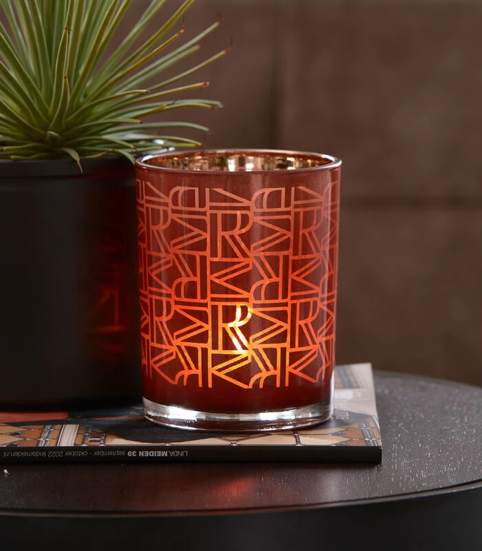 Waxinelichthouder Glas, Theelichthouder Patroon - Linquenda - Rood 4 Waxinelichthouder Glas, Theelichthouder Patroon - Linquenda - Rood - Afbeelding 2