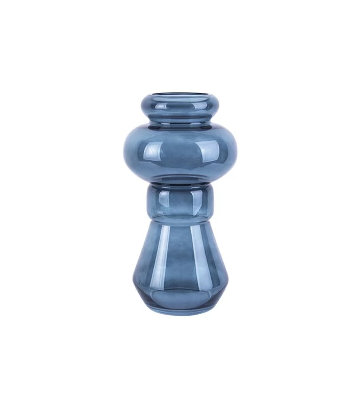 PRESENT TIME Vaas Morgana - Glas Donker Blauw - Medium - 18x35cm 3 PRESENT TIME Vaas Morgana - Glas Donker Blauw - Medium - 18x35cm