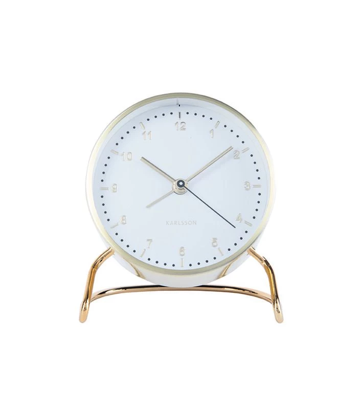 Karlsson Wekker Stylish Numbers - Wit - Ø9x11cm 5 Karlsson Wekker Stylish Numbers - Wit - Ø9x11cm - Afbeelding 3