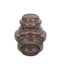 PRESENT TIME Vaas Distinct - Large - Glas Chocolade Bruin - Ø25x30cm