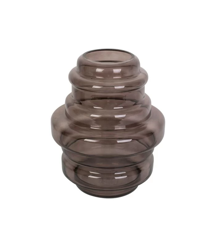 PRESENT TIME Vaas Distinct - Large - Glas Chocolade Bruin - Ø25x30cm 3 PRESENT TIME Vaas Distinct - Large - Glas Chocolade Bruin - Ø25x30cm