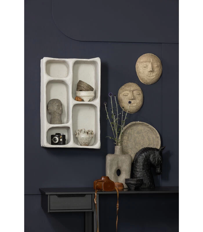 BePureHome Cubist Deco - Paper Mache - Clay - 35x22x10 4 BePureHome Cubist Deco - Paper Mache - Clay - 35x22x10 - Afbeelding 2