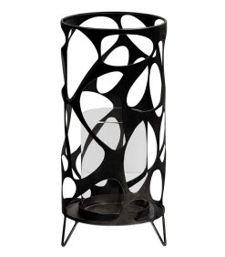 Jago Windlicht - Metaal - Zwart - 40x19x19