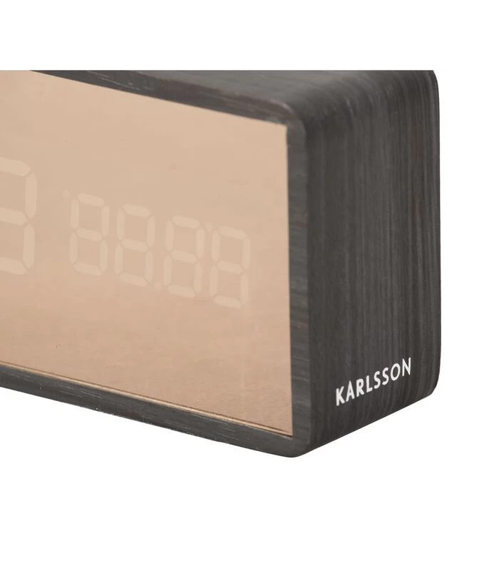 Karlsson Wekker Mirror - Zwart - 15x7cm 7 Karlsson Wekker Mirror - Zwart - 15x7cm - Afbeelding 5