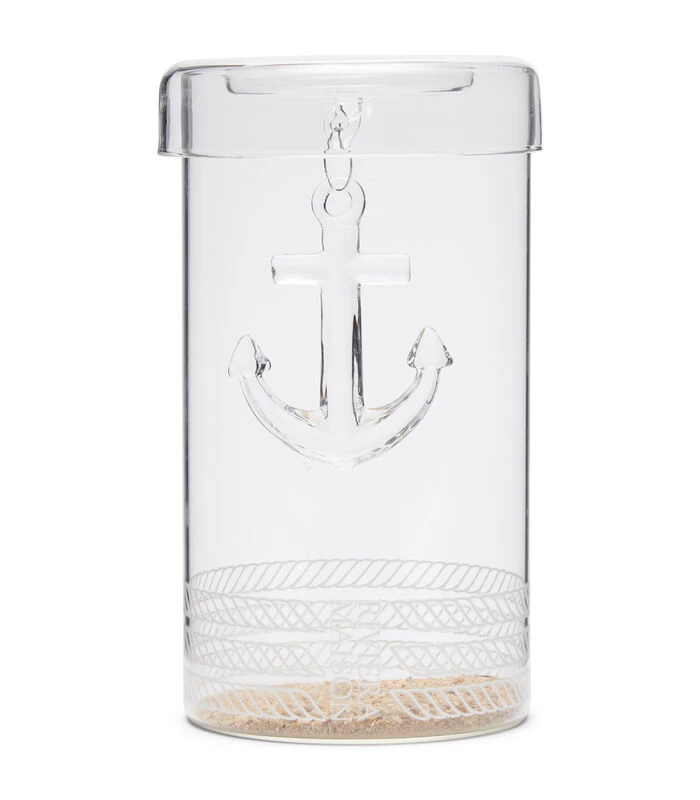 Kaarsenhouder Glas, Hervulbaar Met Anker - Anchor - Transparant 3 Kaarsenhouder Glas, Hervulbaar Met Anker - Anchor - Transparant