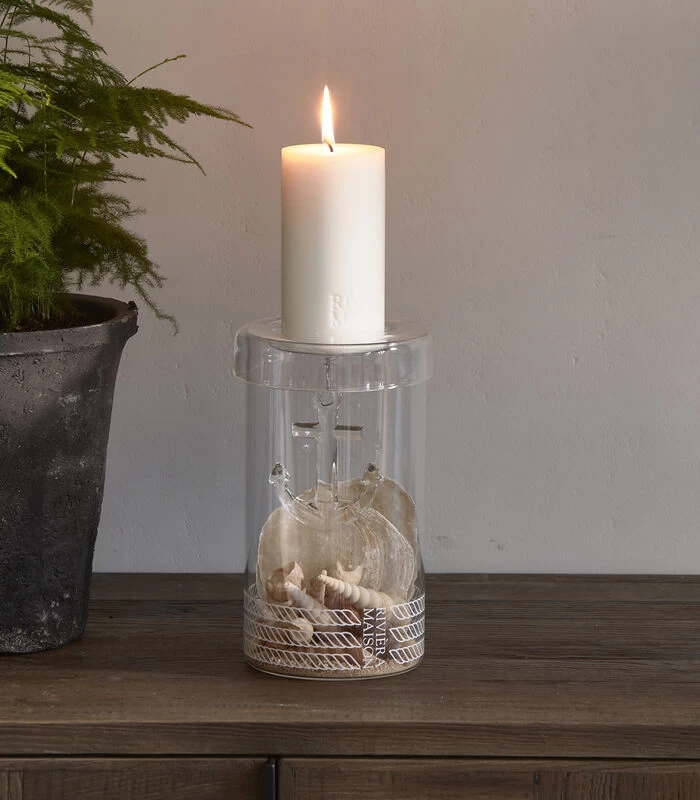 Kaarsenhouder Glas, Hervulbaar Met Anker - Anchor - Transparant 4 Kaarsenhouder Glas, Hervulbaar Met Anker - Anchor - Transparant - Afbeelding 2