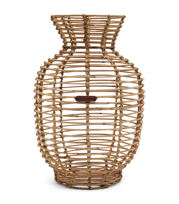 Vaas - Rustic Rattan Egelantier Vase - Naturel 3 Vaas - Rustic Rattan Egelantier Vase - Naturel