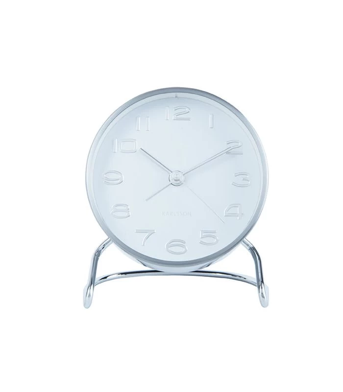 Karlsson Wekker Classical Numbers - Wit - Ø9,5x11cm 4 Karlsson Wekker Classical Numbers - Wit - Ø9,5x11cm - Afbeelding 2