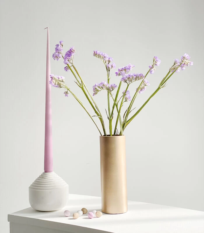 LAPS Kaarsenhouder Wit Marmer 4 LAPS Kaarsenhouder Wit Marmer - Afbeelding 2