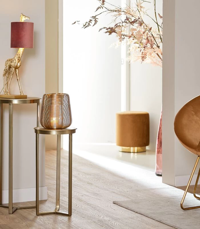 Windlicht Adeta - Goud - Ø22,5cm 4 Windlicht Adeta - Goud - Ø22,5cm - Afbeelding 2