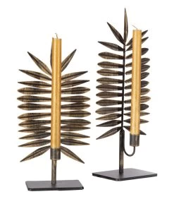 BePureHome Reef Kandelaren - Metaal - Brass - Set Van 2