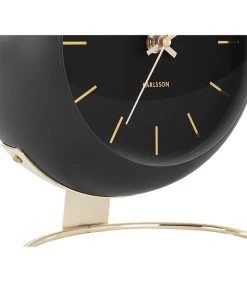 Karlsson Tafelklok Globe - Zwart - 21x24,5x14cm 8 Karlsson Tafelklok Globe - Zwart - 21x24,5x14cm -Professionele winkel voor decoratieve artikelen 86b565f31b9c423098a35859cc524d32