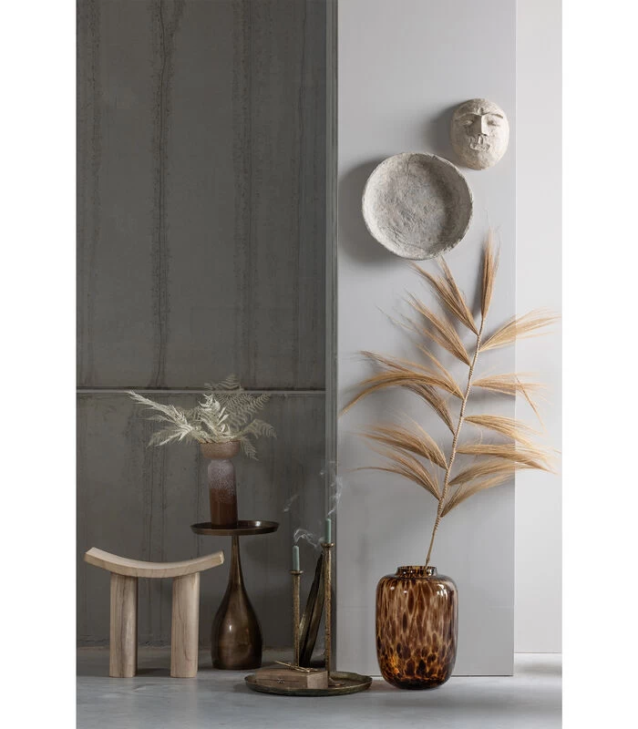 BePureHome Unequal Vaas - Glas - Bruin/Wit - 33,5x14x14 4 BePureHome Unequal Vaas - Glas - Bruin/Wit - 33,5x14x14 - Afbeelding 2