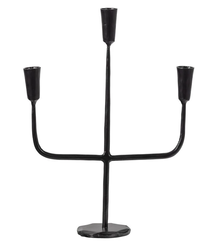 Exclusive Sean Kandelaar 3 - Metaal - Zwart - 40x29x10 3 Exclusive Sean Kandelaar 3 - Metaal - Zwart - 40x29x10