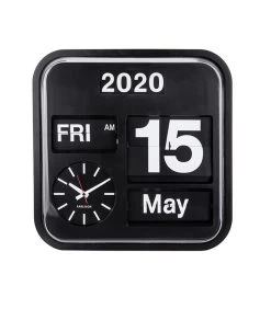 Karlsson Wandklok Big Flip - Zwart - 43x43x16cm 6 Karlsson Wandklok Big Flip - Zwart - 43x43x16cm -Professionele winkel voor decoratieve artikelen 8b5e9fded920436ab65aea5c80adeac0