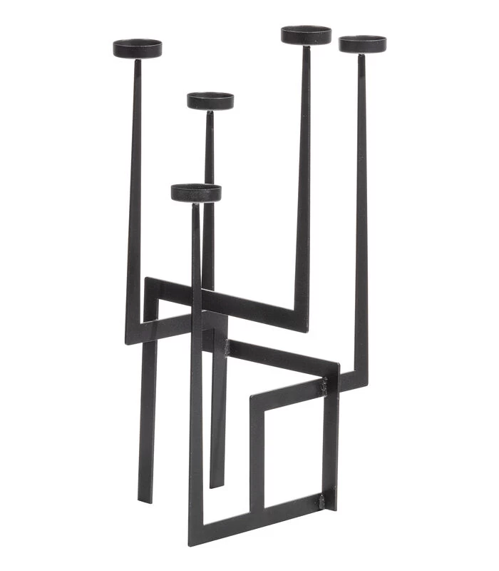Dash Kandelaar - Metaal - Zwart - 51x30x30 7 Dash Kandelaar - Metaal - Zwart - 51x30x30 - Afbeelding 5