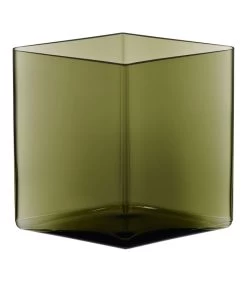 Iittala Ruutu Vaas 205x180mm Mosgroen