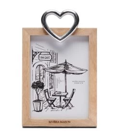 Fotolijst 13x18 Staand Met Hartje - Hanging Heart - Bruin -