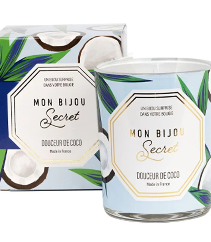 Geurkaars Kokosnoot Met Zilveren Oorbellen 3 Geurkaars Kokosnoot Met Zilveren Oorbellen