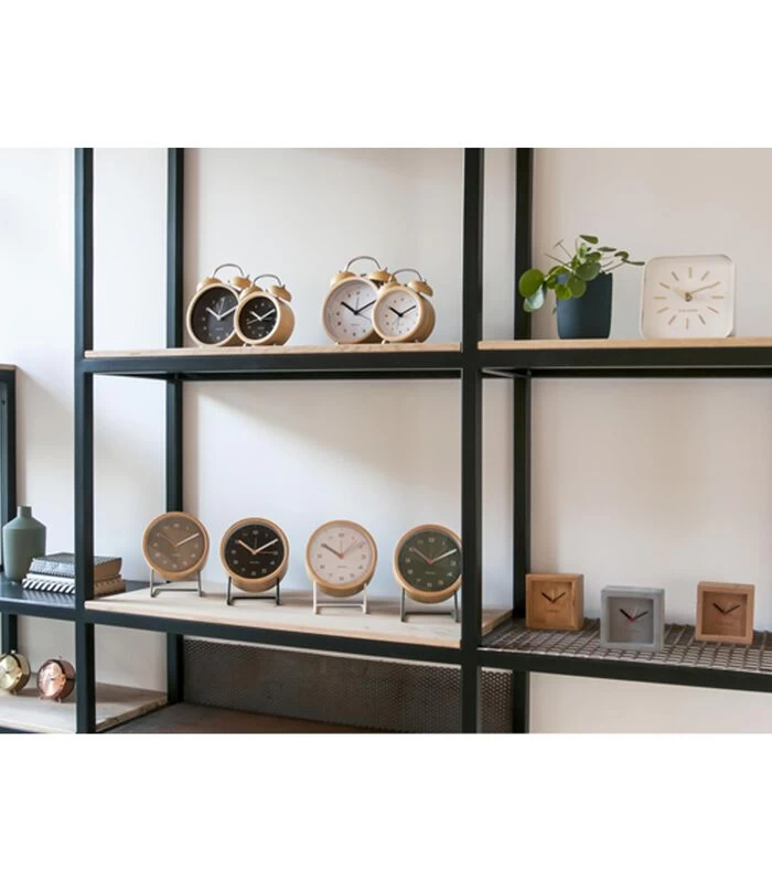 Karlsson Wekker Classic Bell - Hout Met Zwarte Wijzerplaat - 21x14x8cm 4 Karlsson Wekker Classic Bell - Hout Met Zwarte Wijzerplaat - 21x14x8cm - Afbeelding 2