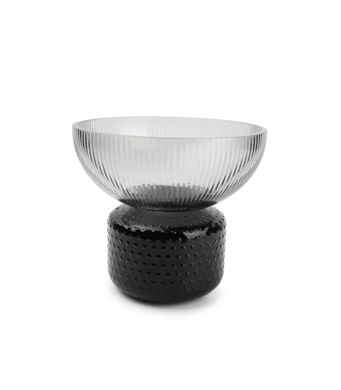 Vaas 22xH19cm Smoked Coco 3 Vaas 22xH19cm Smoked Coco