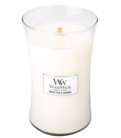 WoodWick Kaars White Tea & Jasmine Large Kaars