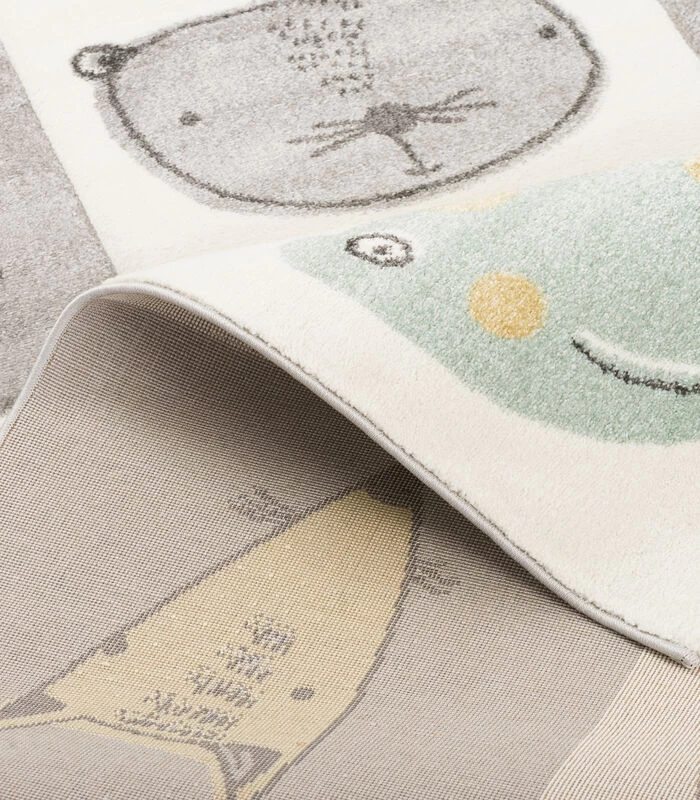 Vloerkleed Maui Kids Vrolijke Dieren Kleurrijk 6 Vloerkleed Maui Kids Vrolijke Dieren Kleurrijk - Afbeelding 4