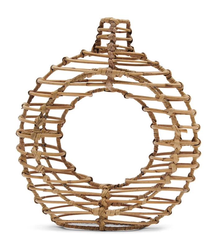 Vaas - Rustic Rattan Round Decoration Vase M - Naturel 3 Vaas - Rustic Rattan Round Decoration Vase M - Naturel
