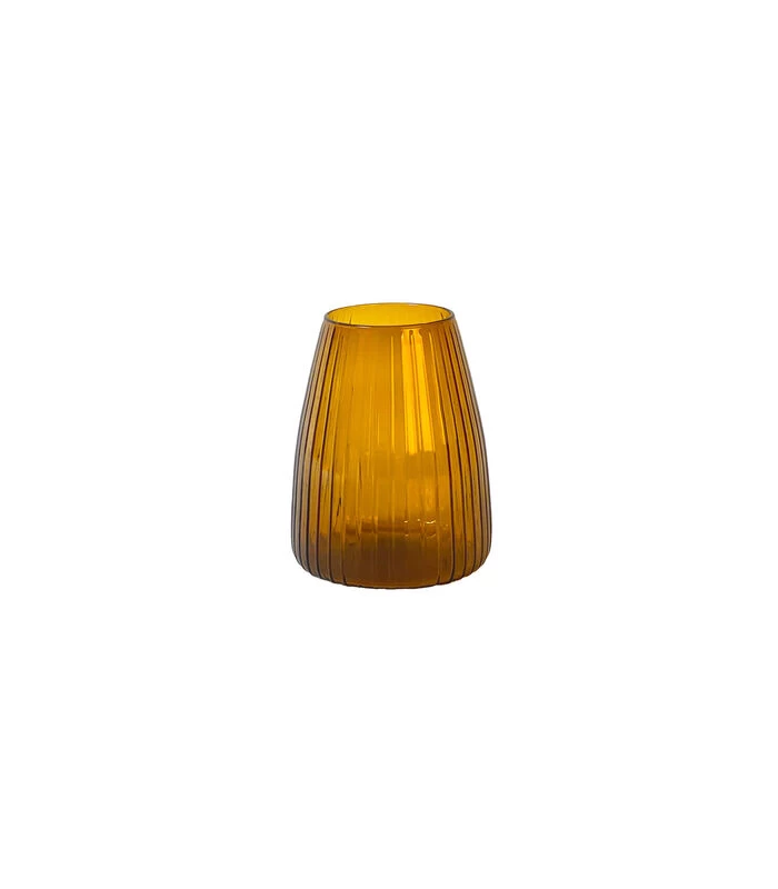 DIM Vaas Stripe Medium Amber 3 DIM Vaas Stripe Medium Amber