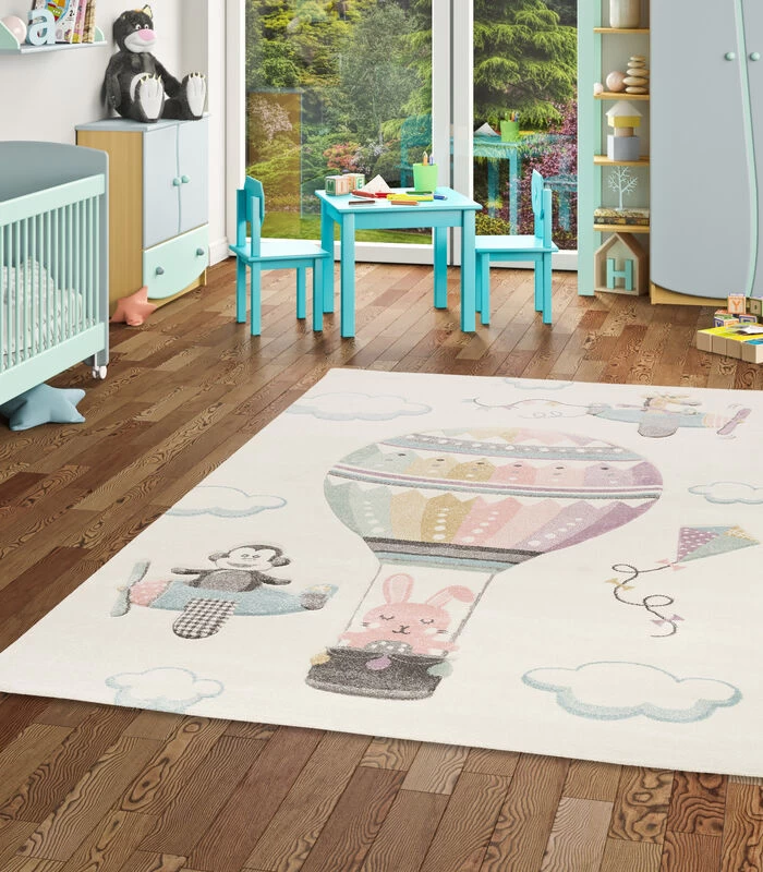 Vloerkleed Maui Kids - Kindertapijt - Heteluchtballon 4 Vloerkleed Maui Kids - Kindertapijt - Heteluchtballon - Afbeelding 2