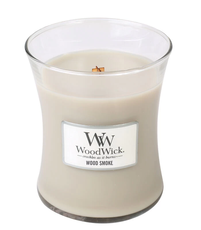 WoodWick Kaars Wood Smoke Medium 3 WoodWick Kaars Wood Smoke Medium