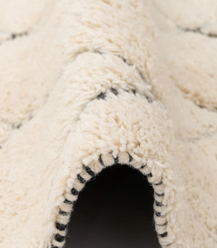 Nature Vloerkleed Shaggy Wool Linea Lozenges 5 Nature Vloerkleed Shaggy Wool Linea Lozenges - Afbeelding 3