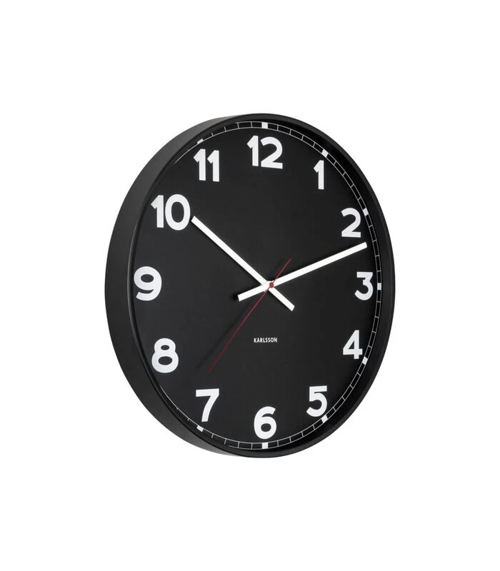 Karlsson Wandklok New Classic - Medium - Zwart - Ø40,6cm 3 Karlsson Wandklok New Classic - Medium - Zwart - Ø40,6cm