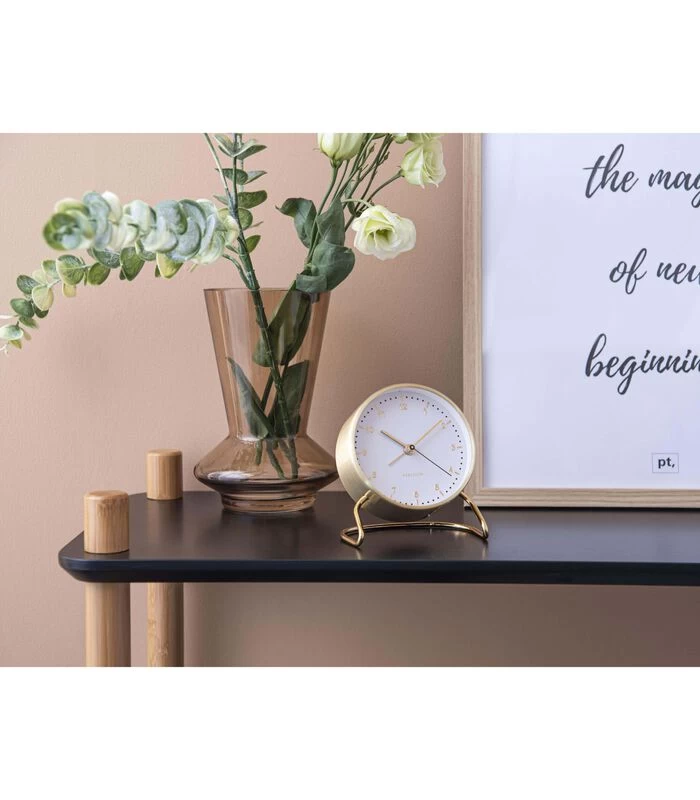 Karlsson Wekker Stylish Numbers - Wit - Ø9x11cm 4 Karlsson Wekker Stylish Numbers - Wit - Ø9x11cm - Afbeelding 2