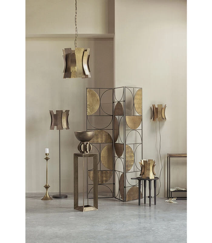 BePureHome Passage Kamerscherm - Metaal - Antique Brass - 180x137x1 4 BePureHome Passage Kamerscherm - Metaal - Antique Brass - 180x137x1 - Afbeelding 2