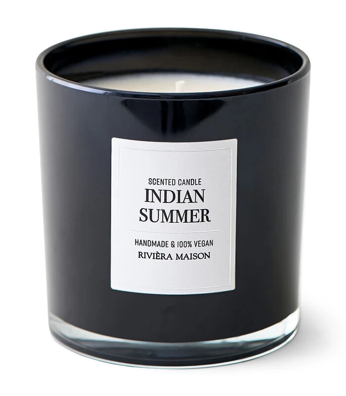 Geurkaars In Glas - RM Indian Summer Geurkaarsen M - Zwart 3 Geurkaars In Glas - RM Indian Summer Geurkaarsen M - Zwart