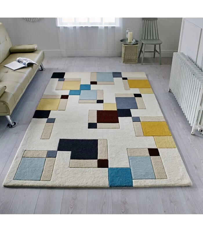 Met De Hand Afgewerkt Wollen Vloerkleed ABSTRACT 3 Met De Hand Afgewerkt Wollen Vloerkleed ABSTRACT