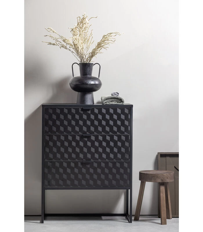 Exclusive Vere Vaas - Metaal - Zwart - 37x30x30 4 Exclusive Vere Vaas - Metaal - Zwart - 37x30x30 - Afbeelding 2