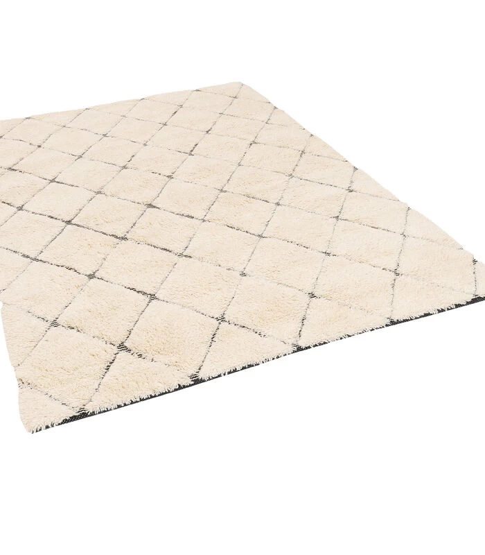 Nature Vloerkleed Shaggy Wool Linea Lozenges 7 Nature Vloerkleed Shaggy Wool Linea Lozenges - Afbeelding 5