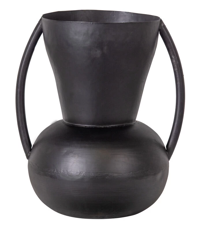 Exclusive Siep Vaas - Metaal - Zwart - 44x35x30 3 Exclusive Siep Vaas - Metaal - Zwart - 44x35x30