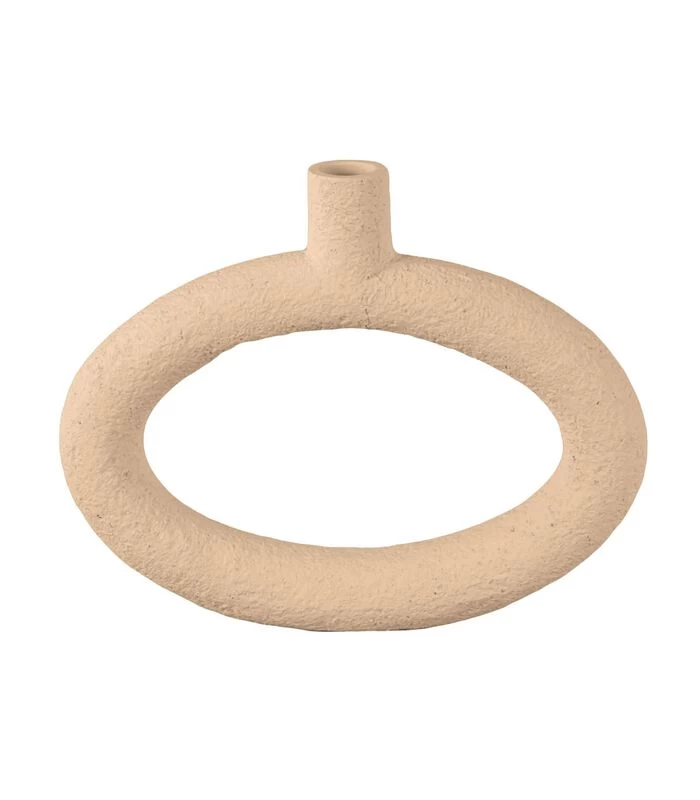 PRESENT TIME Vaas Ring - Zandbruin - 25x3,5x20,5cm 3 PRESENT TIME Vaas Ring - Zandbruin - 25x3,5x20,5cm