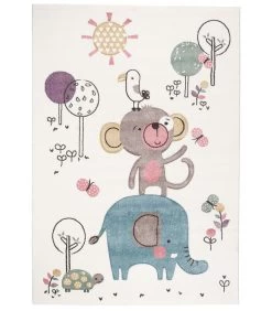 Vloerkleed Maui Kids Grappige Dieren Kleurrijk