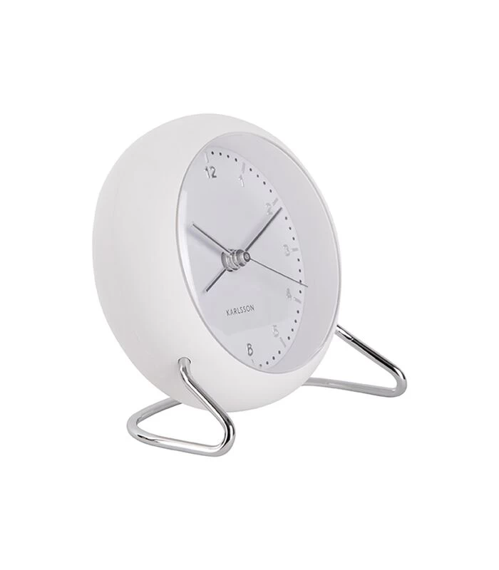 Karlsson Wekker Val ABS - Wit - 11x11x9cm 4 Karlsson Wekker Val ABS - Wit - 11x11x9cm - Afbeelding 2