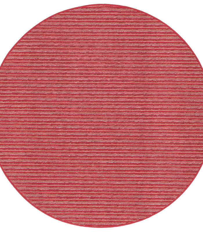 Gestreept Berber Vloerkleed Marta Rond 3 Gestreept Berber Vloerkleed Marta Rond