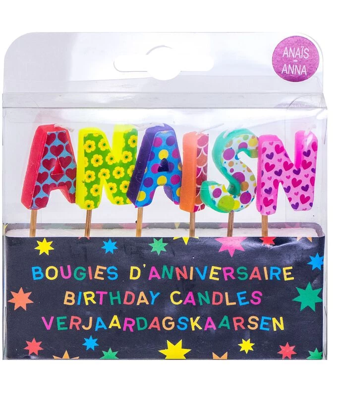 Verjaardagskaarsen Namen Anaïs En Anna 3 Verjaardagskaarsen Namen Anaïs En Anna