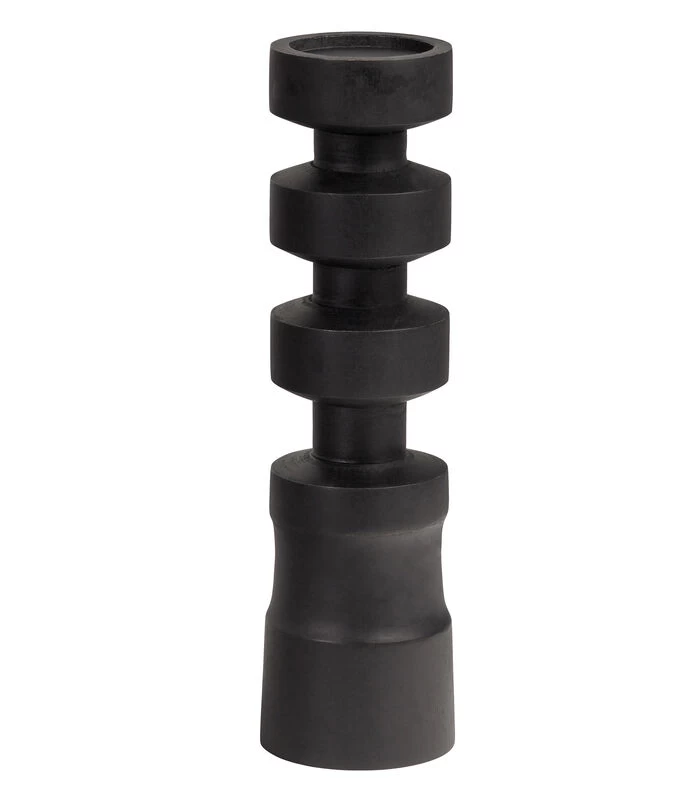 Midi Kandelaar - Mangohout - Zwart - 41x11x11 3 Midi Kandelaar - Mangohout - Zwart - 41x11x11