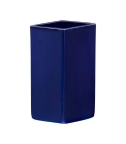 Iittala Ruutu Ceramic Vaas 180mm Donkerblauw