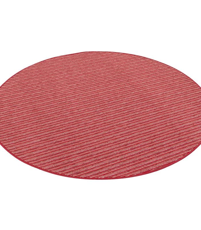 Gestreept Berber Vloerkleed Marta Rond 6 Gestreept Berber Vloerkleed Marta Rond - Afbeelding 4